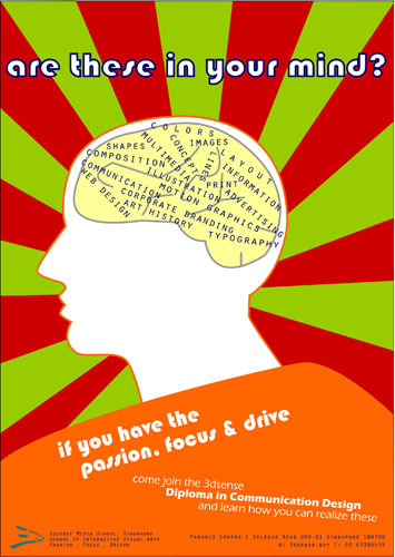 poster communication design 3dsense