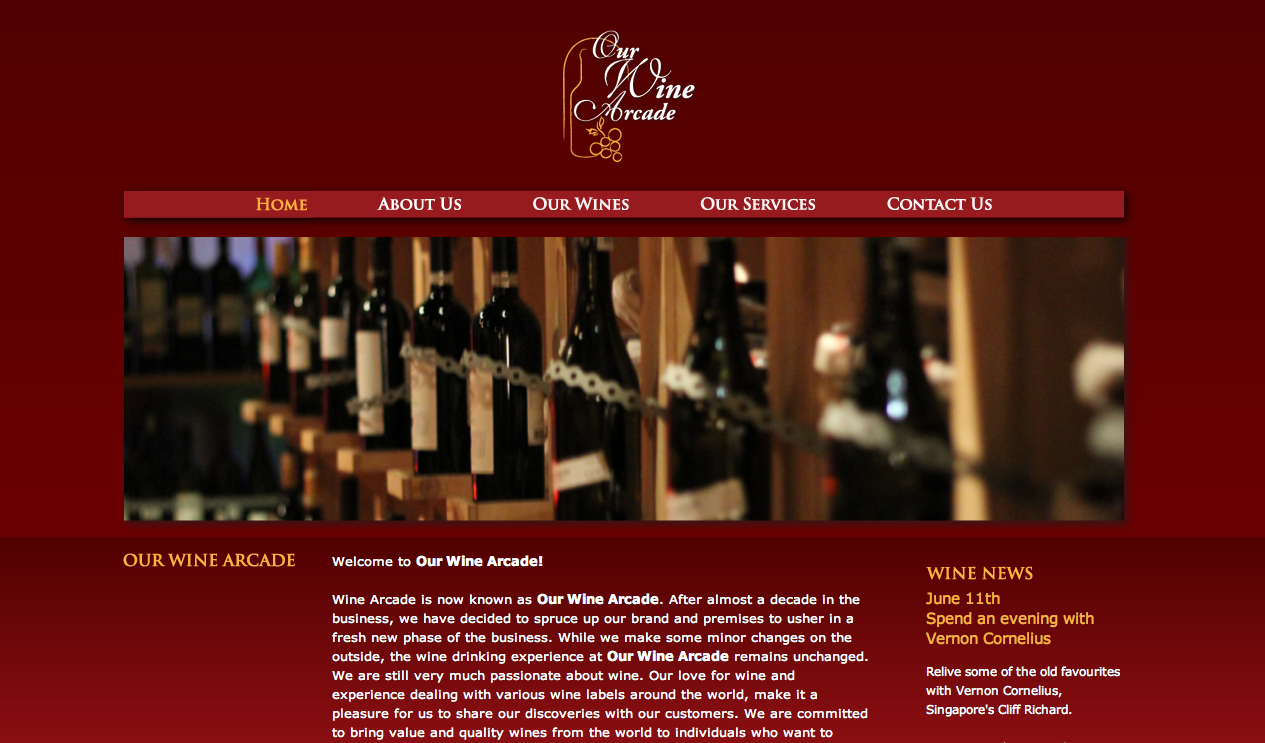 web our wine arcade
